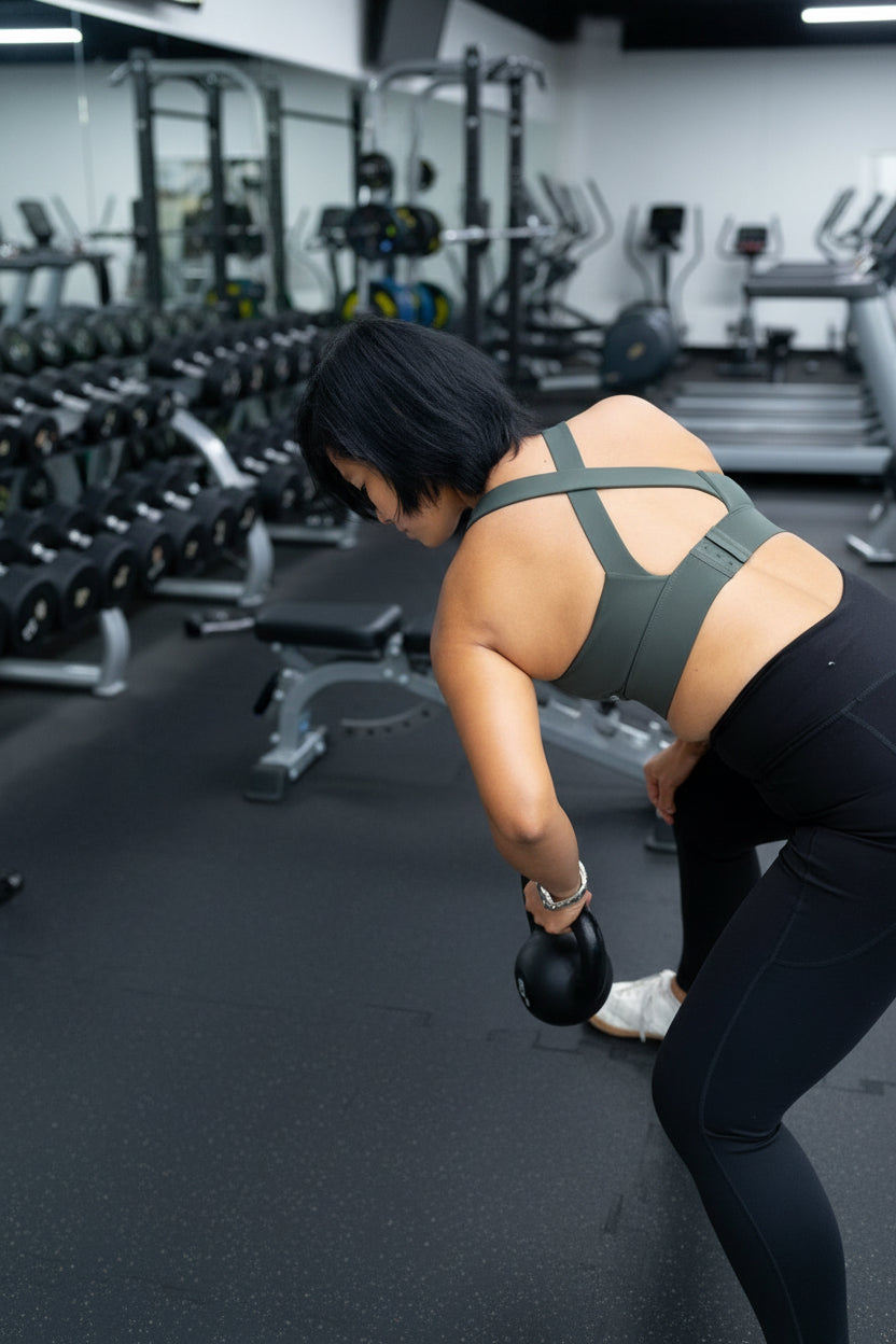 Gym time in a Cindy Sports bra