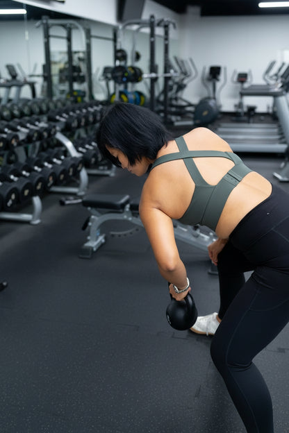 Gym time in a Cindy Sports bra